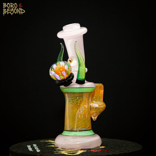 Pink Satin and Green Slyme Tube