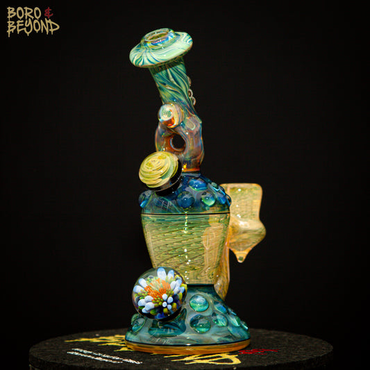 Dark Multi Triple Donut Neck Hourglass