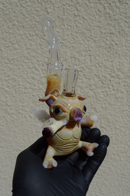 Sculpted Flying Pig Mini Tube