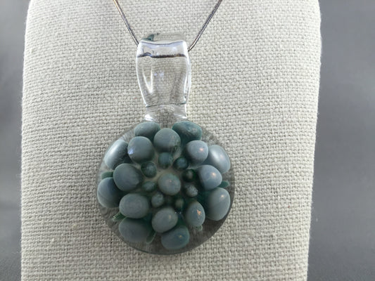 Deep Green Mint Implosion Pendant