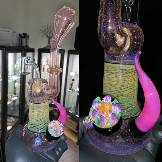 Pink Lollipop Sherlock Bubbler