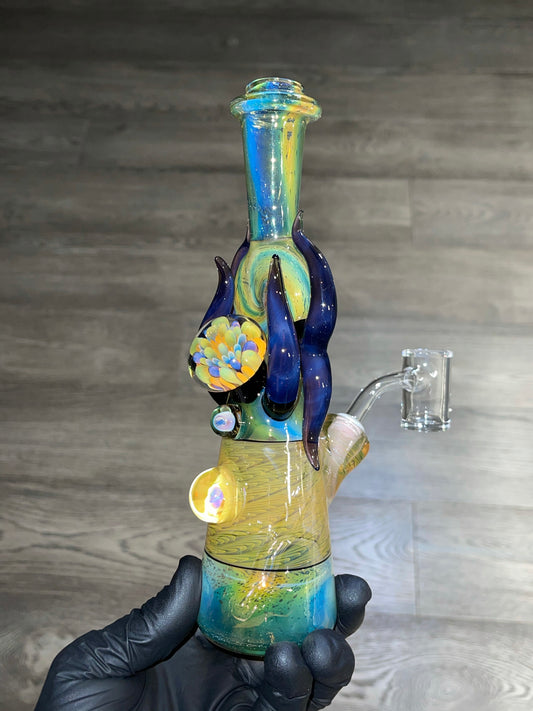 Fumed Disk Flask w/ Royal Jelly Horns