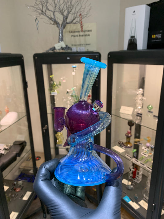 Teal/Satin Purple Recycler